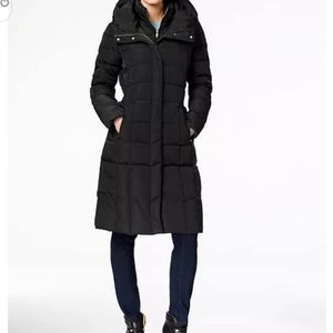 Cole Haan down coat with floral lining, XS